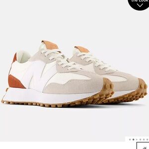 New Balance 327 in sea salt with rust oxide
